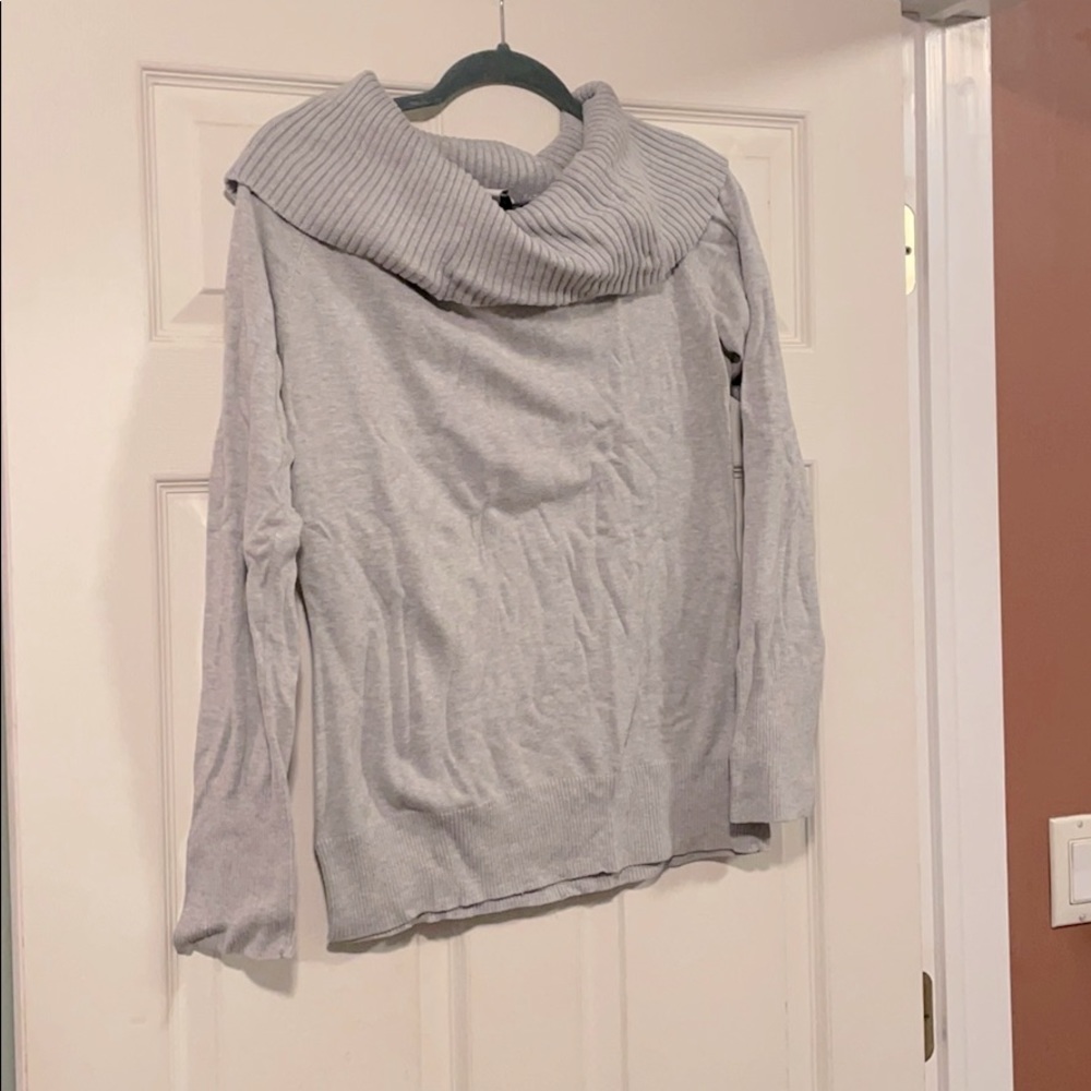 Light grey cowl neck sweater